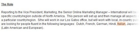 Annuncio di lavoro sul sito Netflix Annuncio di lavoro sul sito Netflix