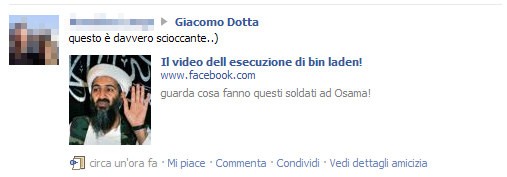 Bin Laden è virale su Facebook Bin Laden è virale su Facebook