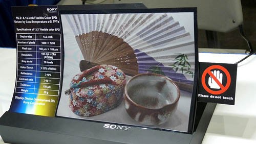 Sony: e-paper flessibile e display 3D senza occhiali