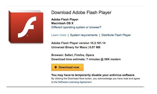 Adobe Flash Player 10.3 su Mac OS X con tante novità