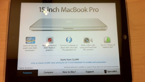 iPad guida di Apple Store