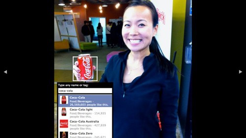 Facebook: marchi nei tag delle immagini