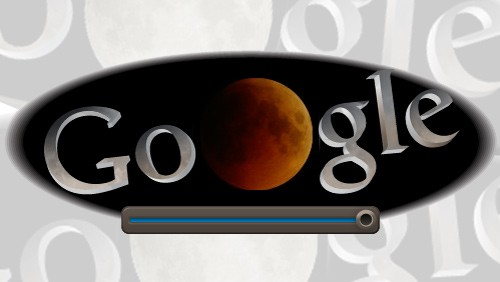 Google Doodle per l'eclissi di Luna