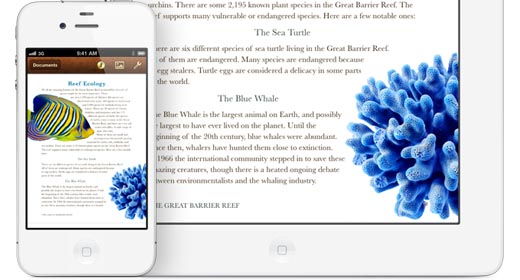 iWork sbarca su iPhone