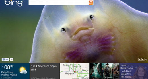 HTML5 e Live Tile: il nuovo look di Bing
