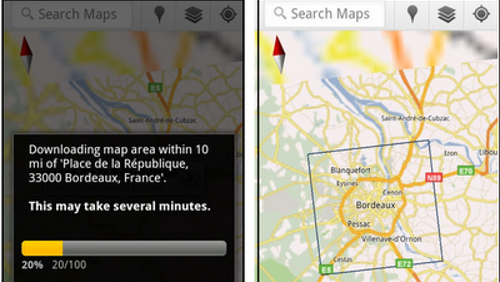 Google Maps su Android, arrivano le mappe offline