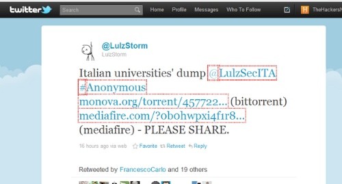Gli hacker di LulzStorm all'attacco delle Università italiane