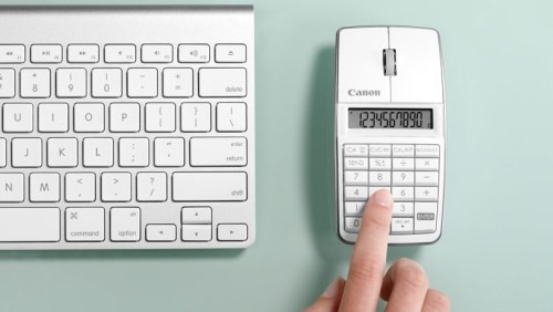 Canon presenta un mouse con calcolatrice incorporata