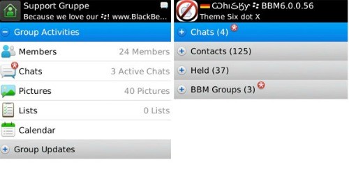BlackBerry Messenger 6 di RIM con nuove funzionalità social