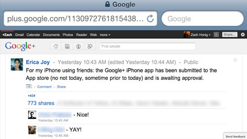 Google+, le applicazioni per Android e iOS
