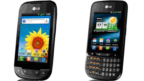 LG Optimus Net e LG Optimus Pro con Gingerbread