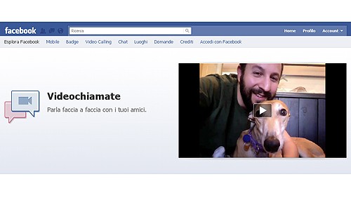 È ufficiale: videochat in Facebook