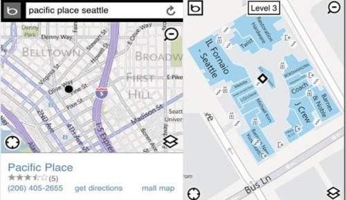 Microsoft aggiunge Mall Maps a Bing for Mobile