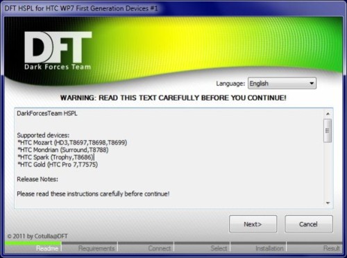 DFT HSPL: ROM custom di Windows Phone 7 su HTC