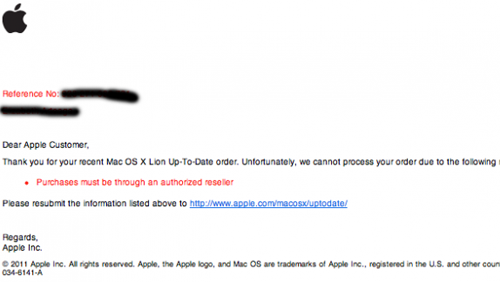 Apple e Amazon, guerra per OS X Lion?