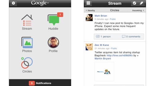 Google+: ecco l'app per iPad e iPod touch