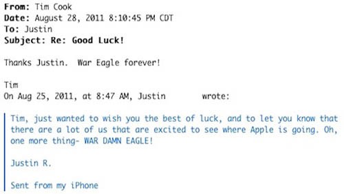 Tim Cook già risponde alle email degli utenti