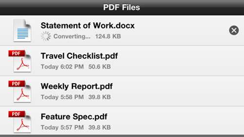 Adobe pubblica l'app CreatePDF per iPhone e iPad