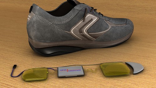 Una scarpa per ricaricare il cellulare