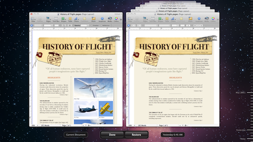 OS X Lion: Versioni e Salvataggio Automatico