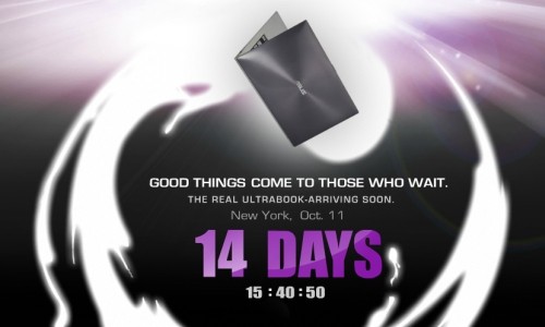 ASUS UX, gli ultrabook arrivano l'11 ottobre