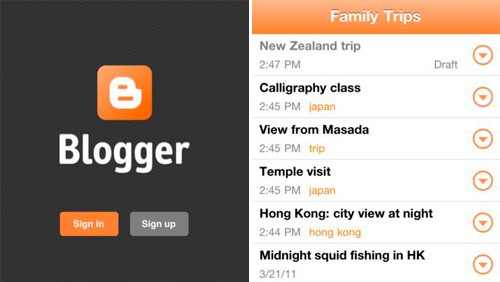 Versioni ottimizzate di Blogger e Google Music per iOS