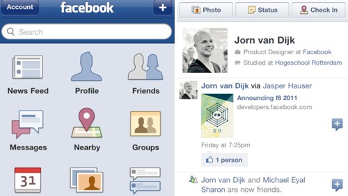 Facebook per iOS si aggiorna alla versione 3.5
