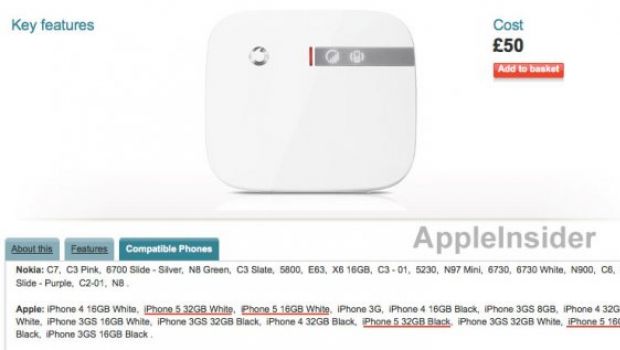 iPhone 5 bianco e nero con 16 o 32 GB secondo Vodafone