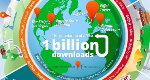 Un miliardo di volte Google Earth