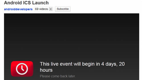 Ice Cream Sandwich, la presentazione su YouTube