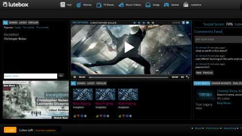Lutebox: social network per musica e film on-demand