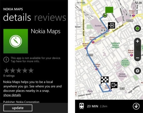 Nokia Sea Ray, Sabre e Ace: Windows Phone 7.5 e Nokia Maps