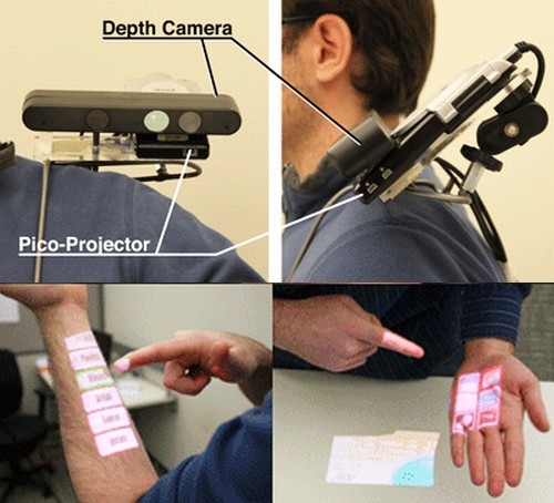 Microsoft OmniTouch: ogni superficie diventa un touchscreen