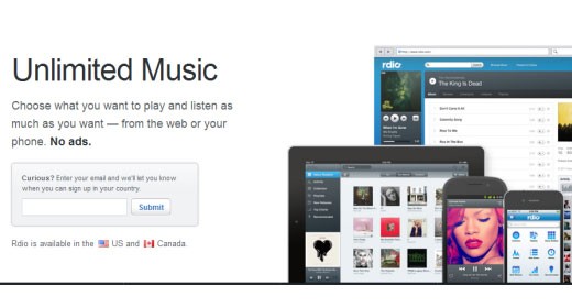 Rdio, la musica è gratuita e in streaming