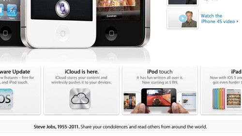 Steve Jobs: il sito Apple torna alla normalità