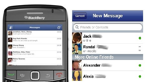 BlackBerry: disponibile Facebook Messenger 1.5