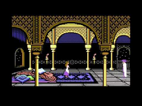 Prince of Persia on Commodore 64/128 - Level 1 Gameplay