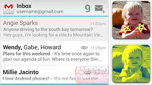 Android Ice Cream Sandwich, editor immagini e UI