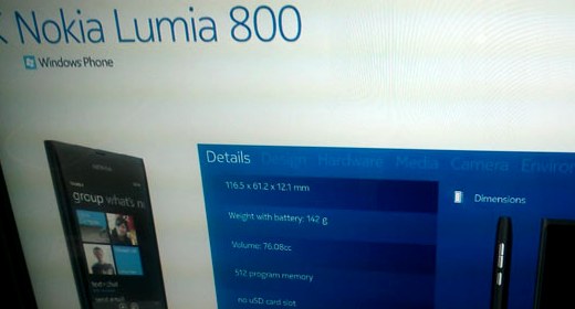 Nokia, prime prove sul campo per il Lumia 800