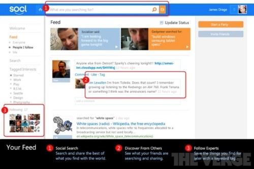 Microsoft Socl: il social network esiste, ecco le immagini