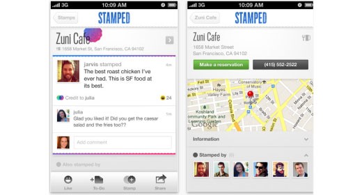 Stamped certifica le valutazioni degli amici