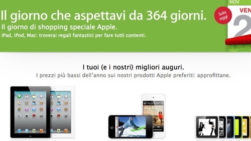 Black Friday: tutti gli sconti da iPad 2 a iMac