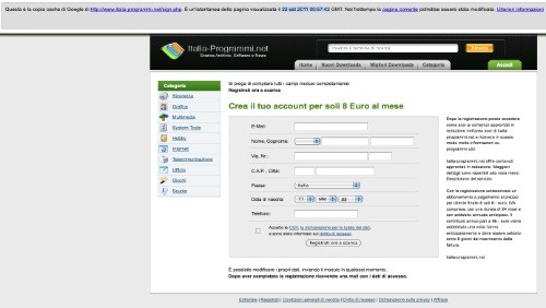 Italia-Programmi.net, i solleciti di pagamento arrivano anche tramite posta tradizionale