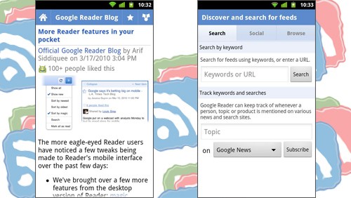 Google Reader si aggiorna anche per Android