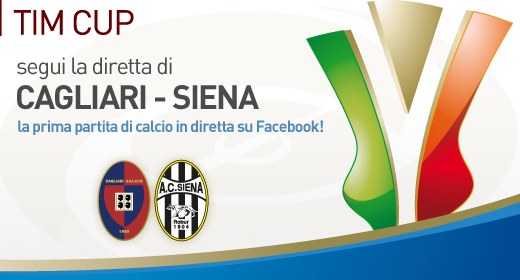 Tim Cup: in diretta su Facebook e YouTube