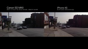 iPhone 4S / Canon 5d MKII Side by Side Comparison