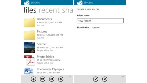 SkyDrive app per Windows Phone e iPhone