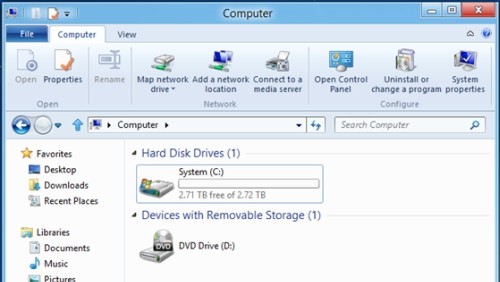 Windows 8 supporta il boot con hard disk da 3 TB
