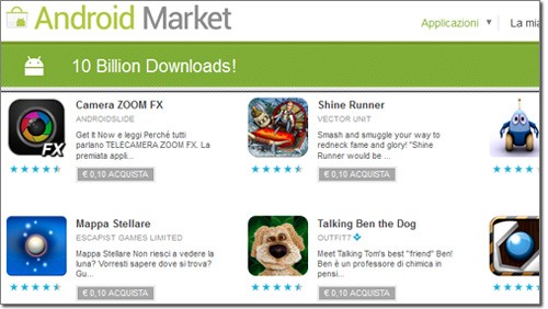 Applicazioni Android a 10 cent, ultima chiamata