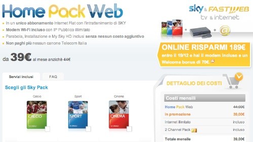 Promozione Fastweb 
